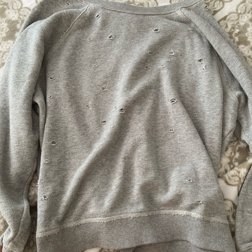 grey oversized crewneck